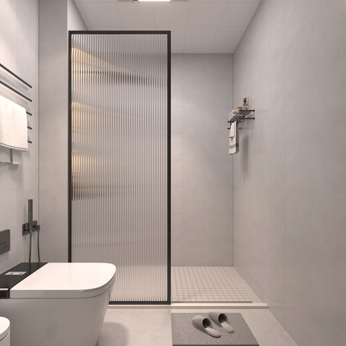 铝合金钢化玻璃屏风卫生间隔断