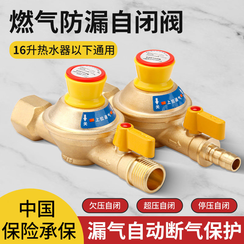 家用天然气燃气管道自闭阀漏气自动断气保护泄露防漏超压安全阀门