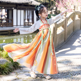 儿童汉服唐装男童中国风童装中式复古民族风女童国潮新款拜年交领