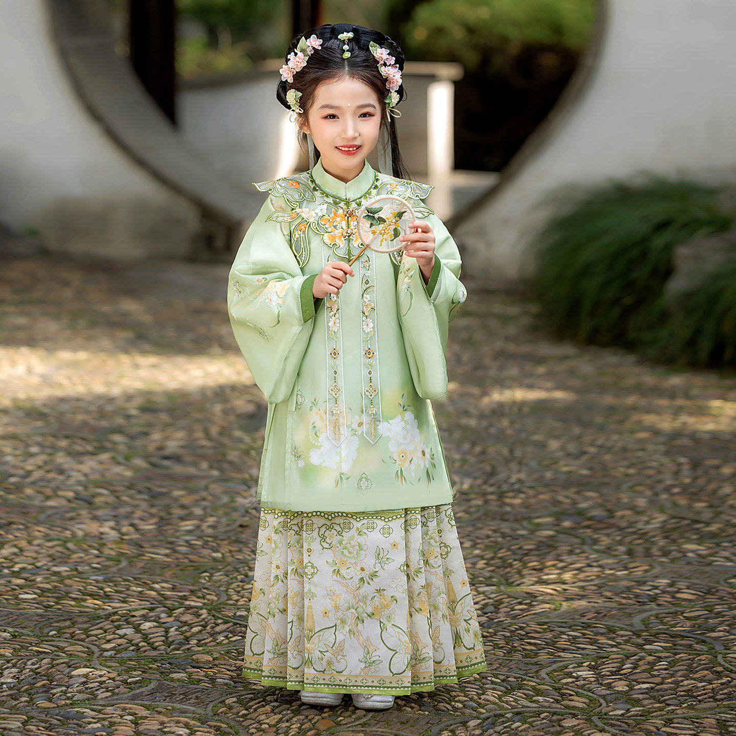 汉服女童连衣裙2026春夏新款春季女孩裙子国风古装儿童公主裙春款