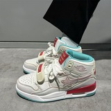 高帮学生休闲板鞋女街拍百搭潮流情侣运动鞋XZ517-1XZ6001P75，女鞋休闲鞋，星座517-1