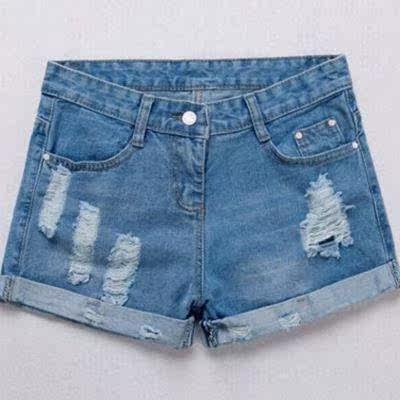 2016 new women denim shorts jeans summer hole  pantsw φ在类目 女装/女士精品, 牛仔裤中 - 来自Buy2taobao.com提供专业的淘宝代购服务