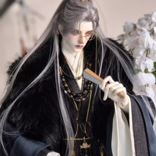 【重阙单品】糖糖制衣重阙bjd娃衣 原创古风娃衣75叔毛领披风斗篷