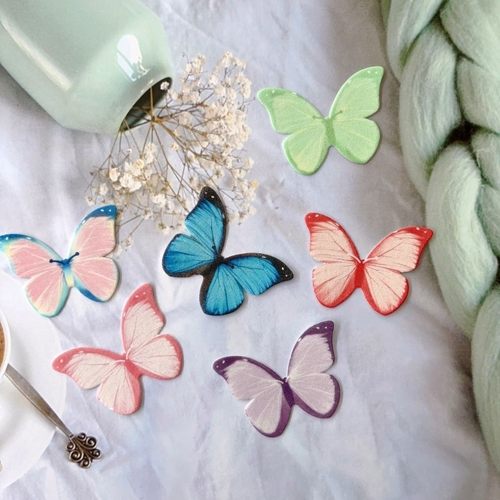 新疆西藏包邮糯米纸蝴蝶冷菜装饰菜品摆盘蛋糕烘焙装饰个性创意鸡