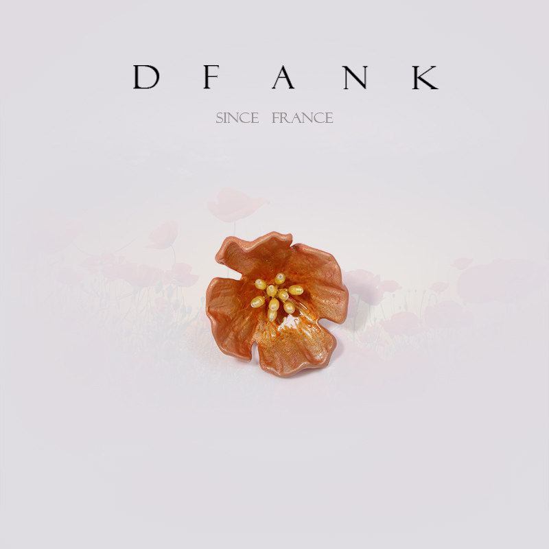 DFANK罂粟花胸针女胸花高档配饰气质别针毛衣饰品森系小清新学生|ruв категории Украшения,ювелирные изделия, брошь - от Buy2taobao.com для оказания профессиональной услуги покупки агента Taobao
