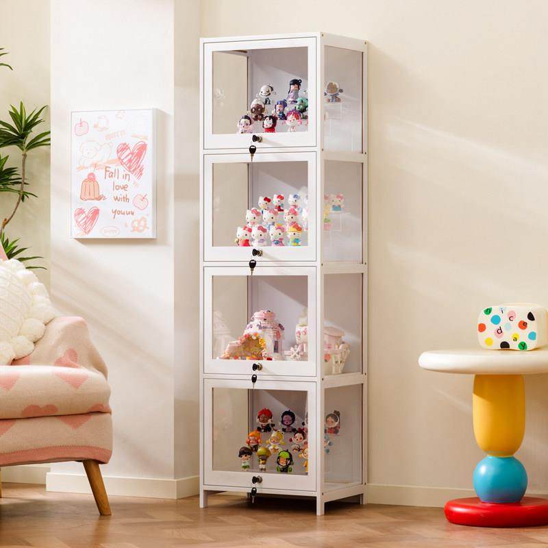 手办展示柜亚克力多层收纳柜子陈列展示架透明带锁货柜珠宝积木柜,收纳整理,手办收纳盒,淘宝优惠券,粉丝福利购,淘宝优惠卷