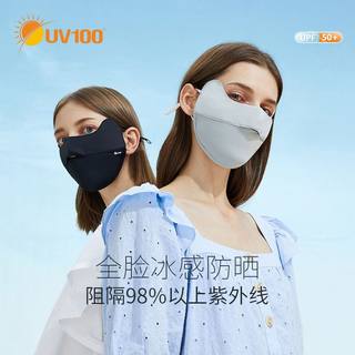 UV100时尚女护眼角口罩防紫外线夏季薄款遮全脸防晒面部面罩21564