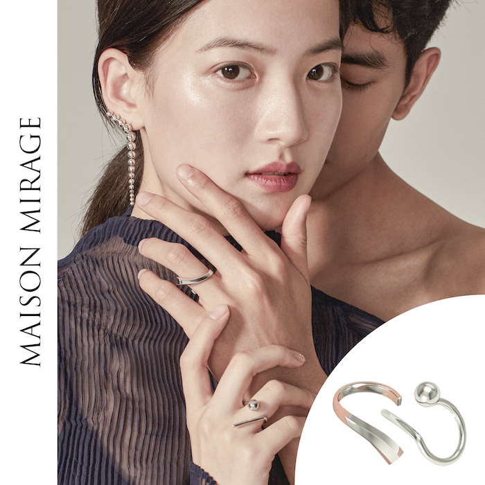 maison mirage灵界珠宝情侣对戒 灵石之意高级小众原创设计师戒指