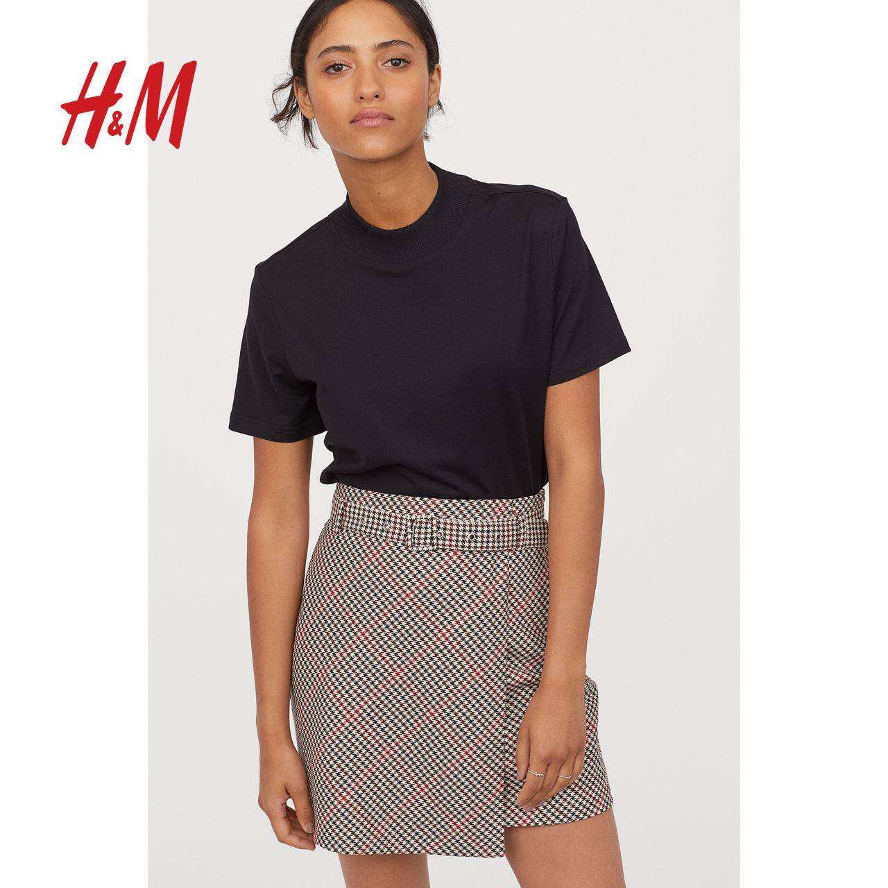 H＆M女装高腰短裙半身裙女裙子新款配腰带半身裙HM0790635在类目 女装/女士精品, 半身裙中 - 来自Buy2taobao.com提供专业的淘宝代购服务