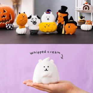 日本自嘲熊nagano黑猫自嘲熊南瓜自嘲熊万圣节系列毛绒挂件可爱