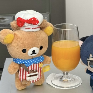 日本日版吉伊可爱轻松熊生日礼物厨房系列厨师娃娃玩偶挂件公仔