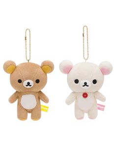轻松熊基础款书包挂件ss熊哥熊妹毛绒挂饰品情侣礼物