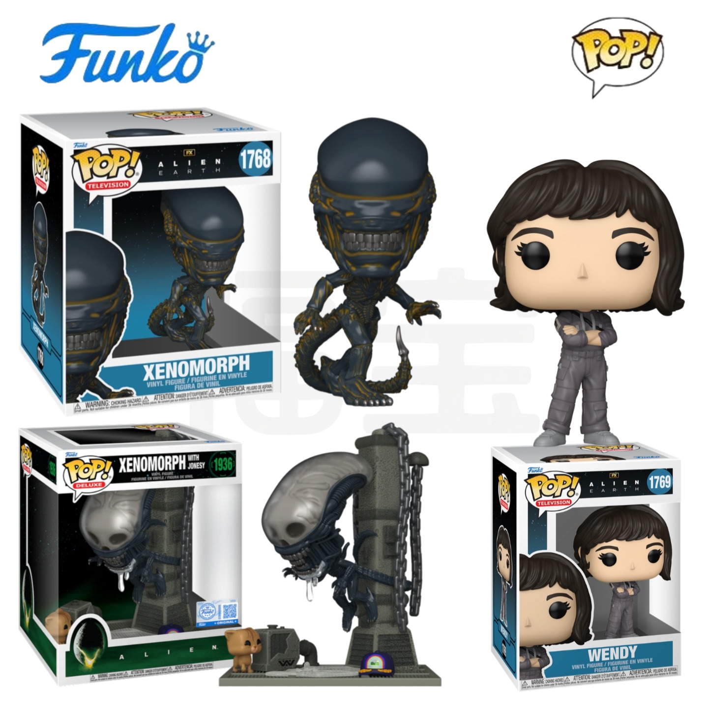 Funko POP美剧异形：地球Alien周边Xenomorph场景周边手办摆件