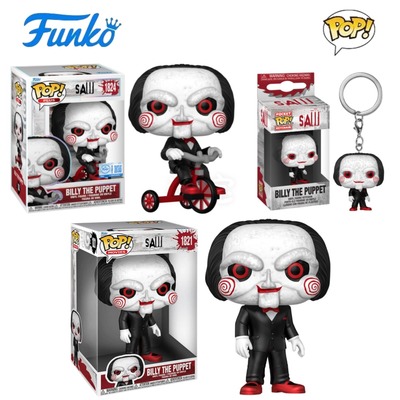 Funko POP温子仁版电锯惊魂Saw周边木偶比利公仔手办钥匙扣