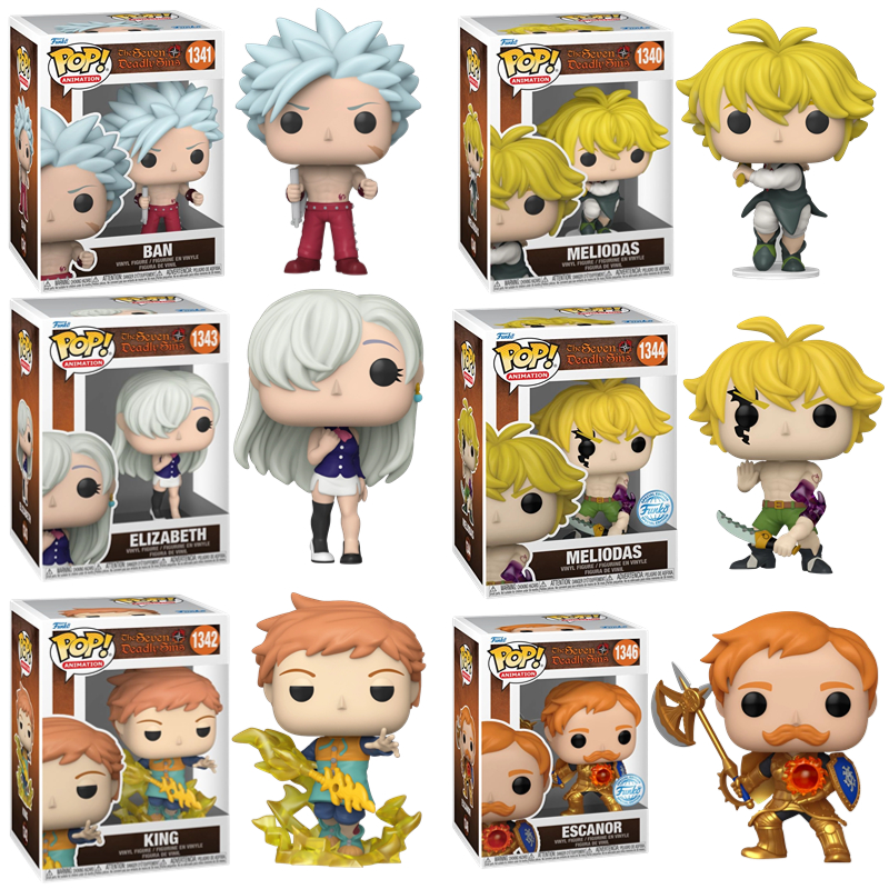 Funko POP七大罪手办The Seven Deadly Sins梅利奥达斯班艾斯卡诺