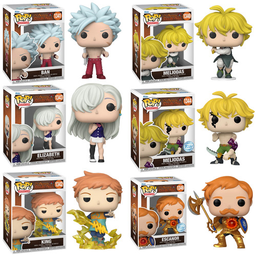 Funko POP七大罪手办The Seven Deadly Sins梅利奥达斯班艾斯卡诺