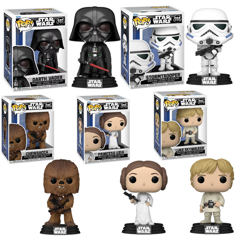 funko pop星球大战star wars4达斯·维德 莱娅公主卢克楚巴卡手办