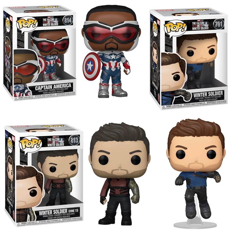 猎鹰与冬兵山姆与巴基公仔手办