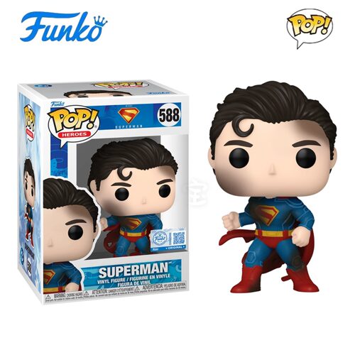 Funko POP DC版超人Superman (Battle Damaged)战损公仔手办人偶