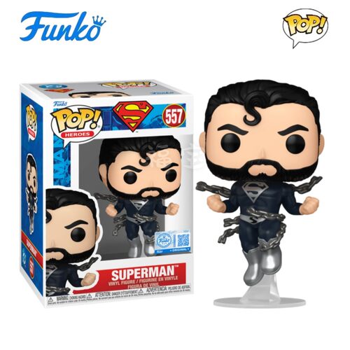 Funko POP DC漫画超人Superman周边黑衣超人公仔手办人偶摆件