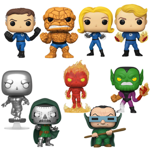 霹雳火 Four公仔手办隐形女 吞星 POP神奇四侠Fantastic Funko