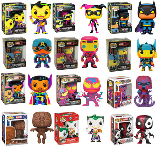 FUNKO人物黑光限量版公仔手办