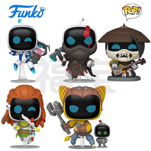 Funko POP宇宙机器人Astro Bot周边父亲猎人机械师怨灵公仔手办