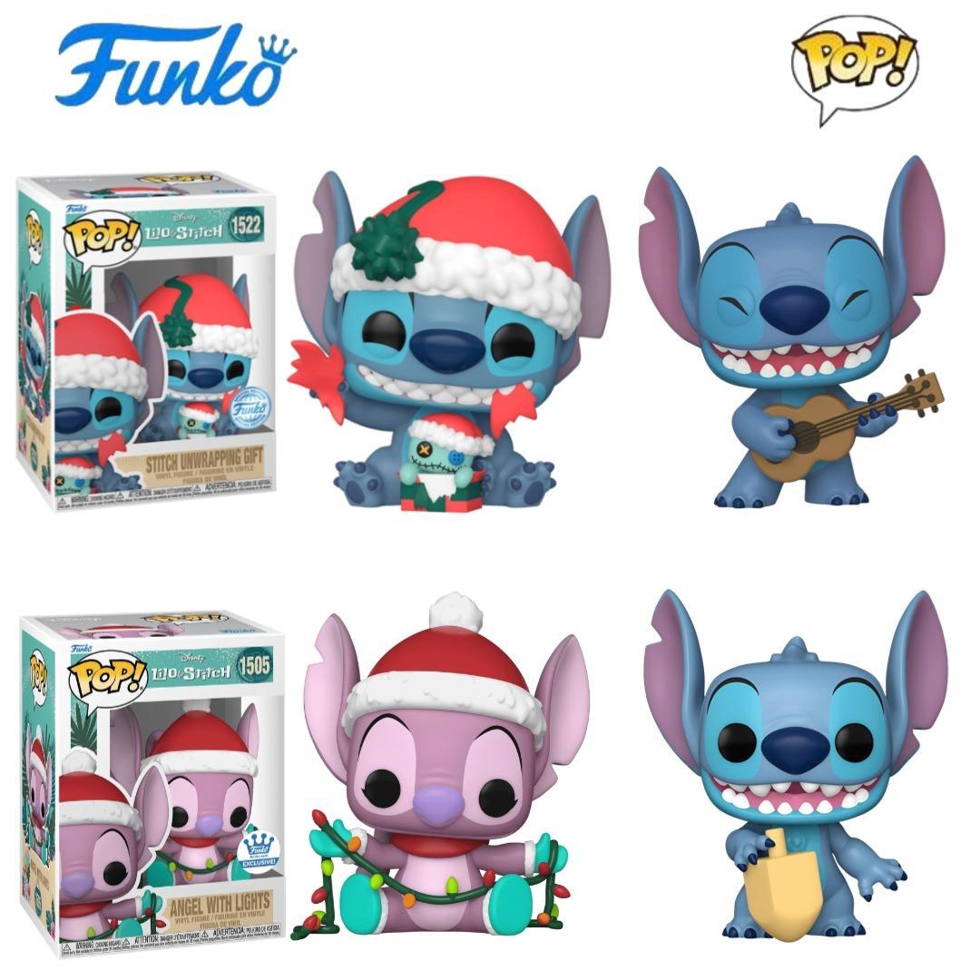 圣诞节史迪奇与安琪公仔手办