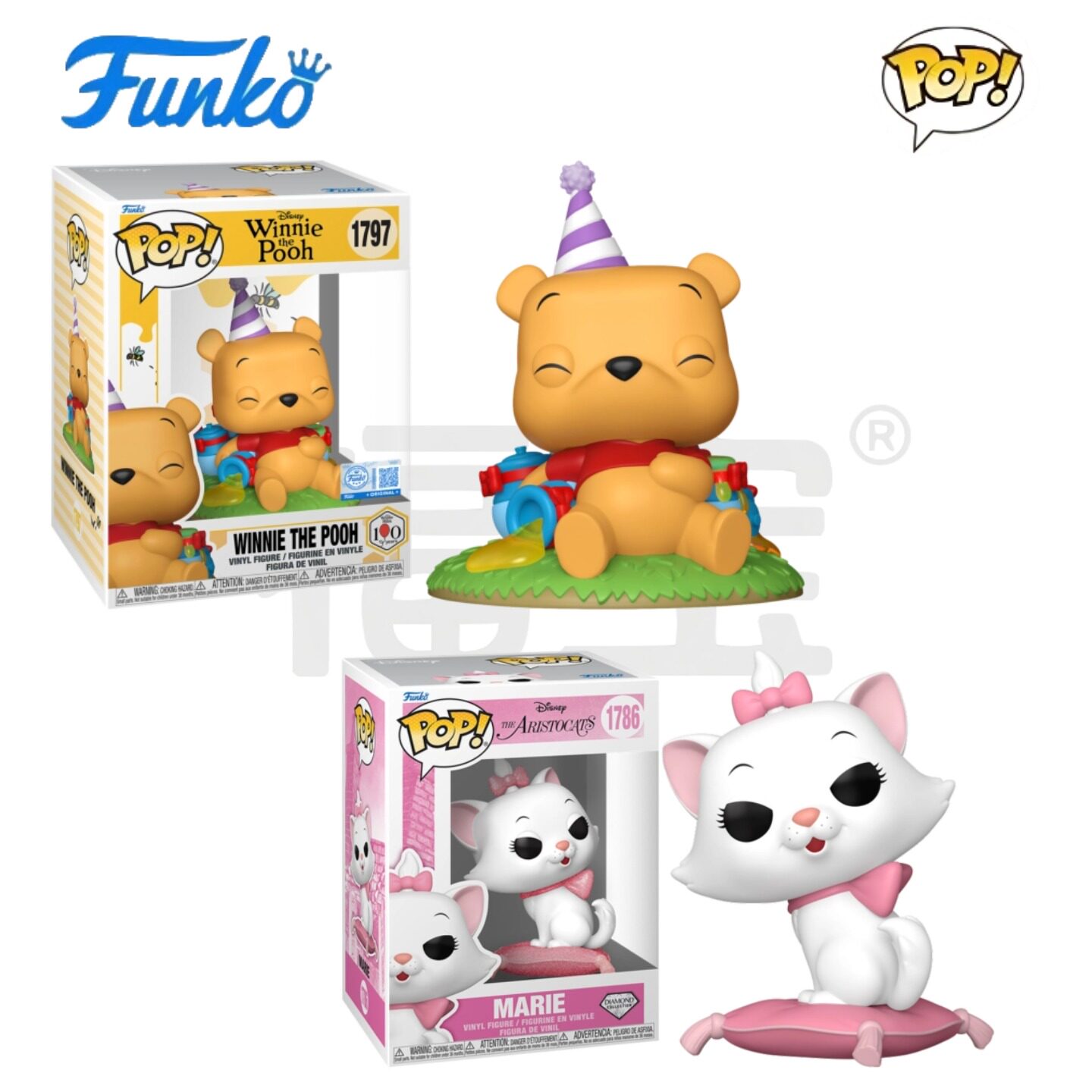 Funko POP小熊维尼Winnie the Pooh猫儿历险记The Aristocats手办