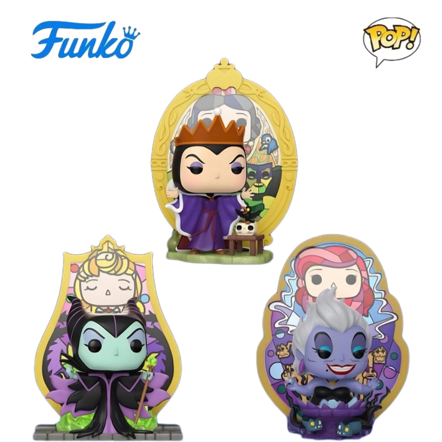 Funko POP迪士尼反派Disney villain周边皇后玛琳菲森乌苏拉手办
