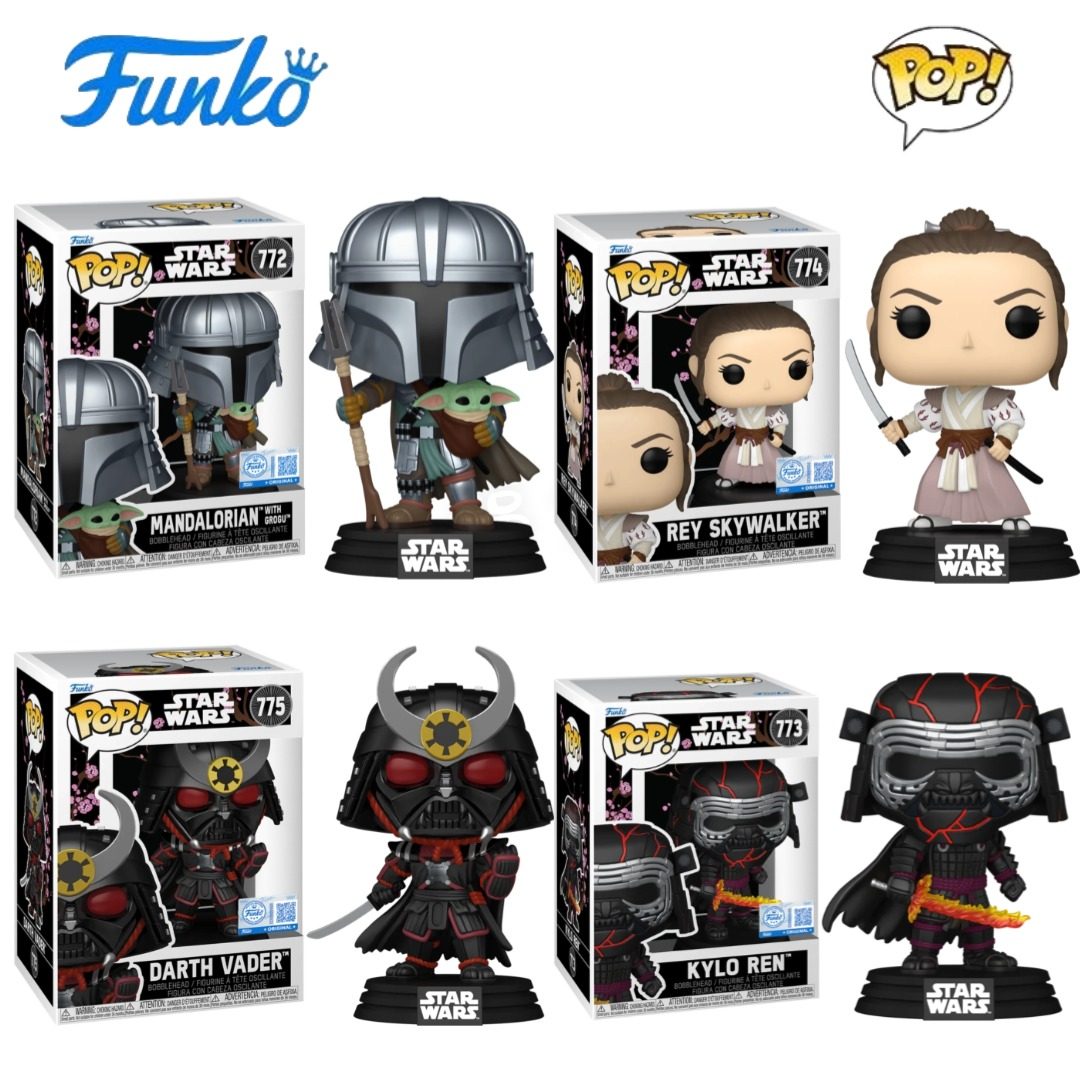 Funko POP 星球大战Star Wars达斯维达凯洛·伦蕾伊曼达洛人手办