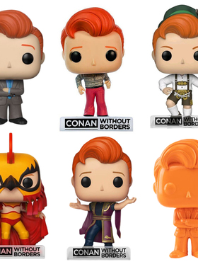 Funko pop柯南秀Conan脱口秀公仔手办Conan Christopher O'Brien