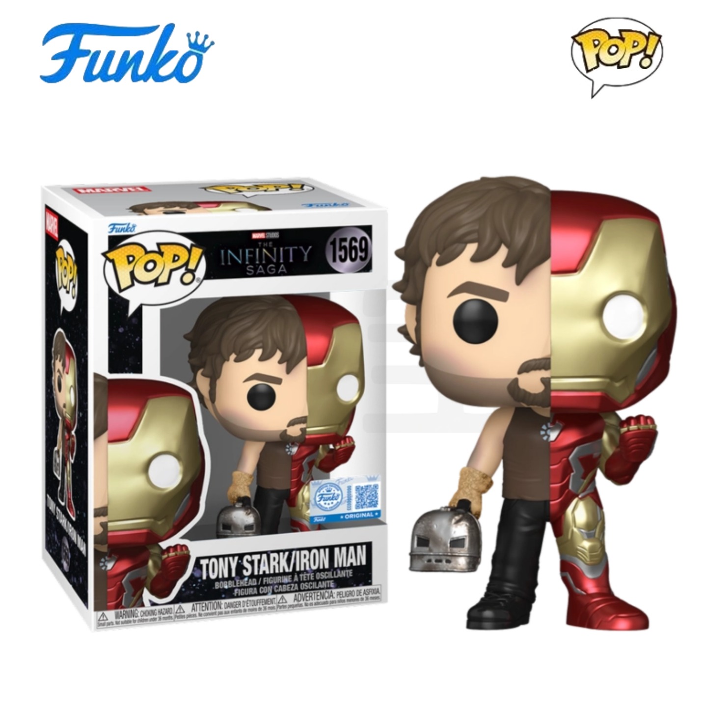 Funko POP漫威Marvel: The Infinity Saga钢铁侠托尼·斯塔克手办