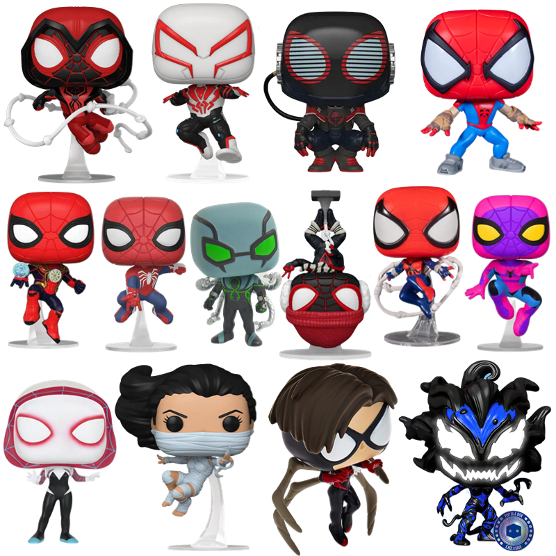 Funko pop 蜘蛛侠Spider-Man2099蜘蛛女蛛丝纸袋头公仔手办摆件