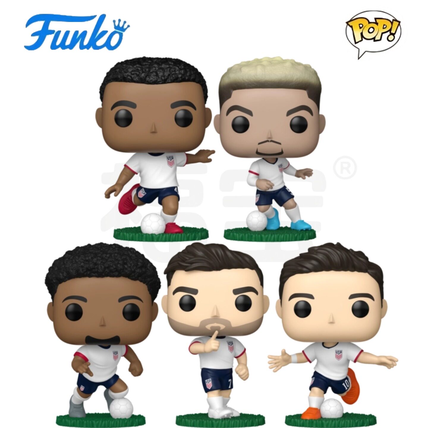 Funko POP世界杯足球Football (Soccer): USA美国队球星公仔手办