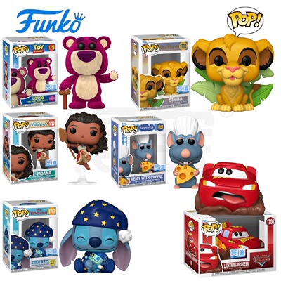 Funko POP史迪奇料理鼠王辛巴莫阿娜草莓熊麦昆公仔手办
