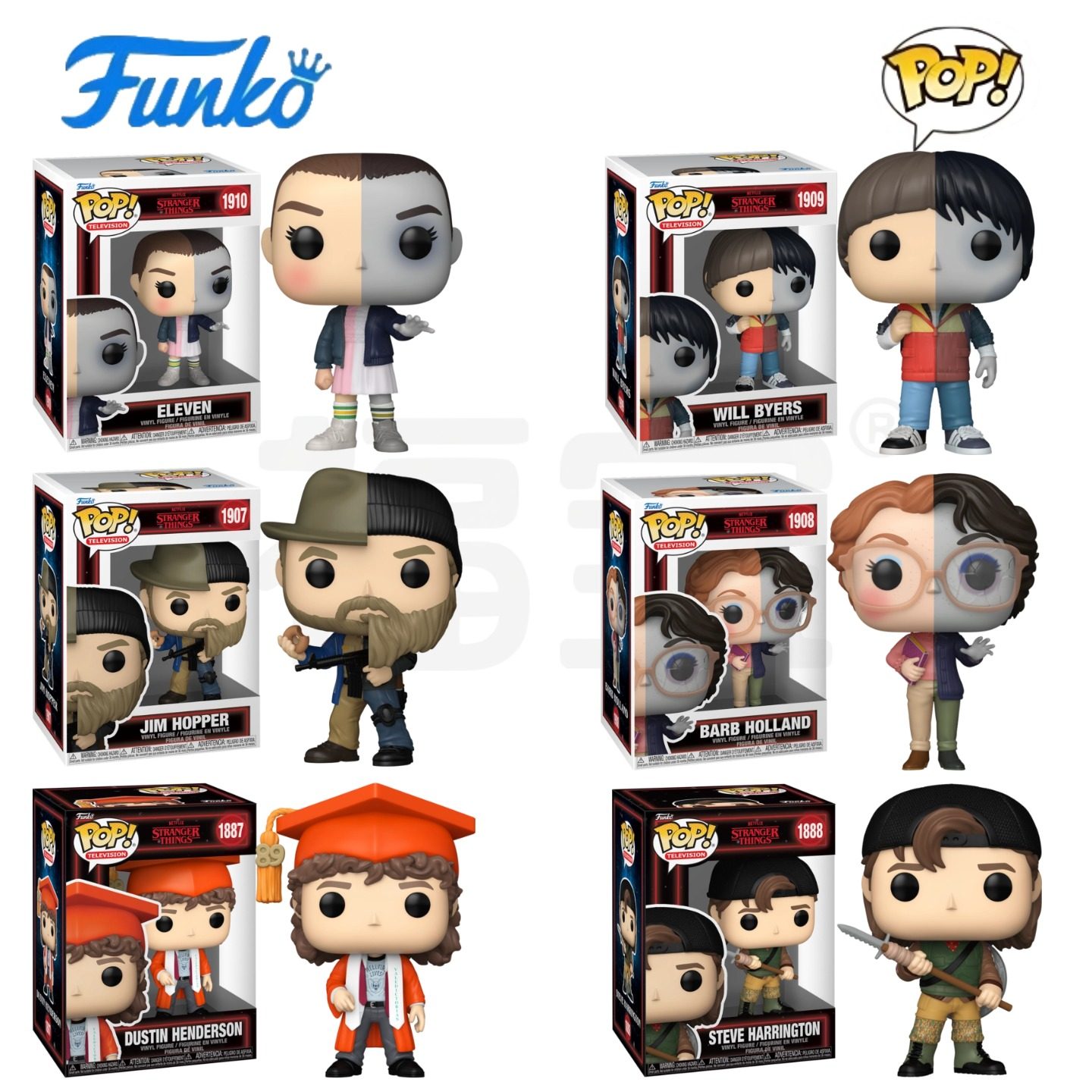 Funko POP怪奇物语Stranger Things十一威尔吉姆达斯汀史蒂夫手办图片