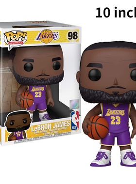 Funko pop篮球NBA勒布朗·詹姆斯紫色球衣Lebron James手办10寸