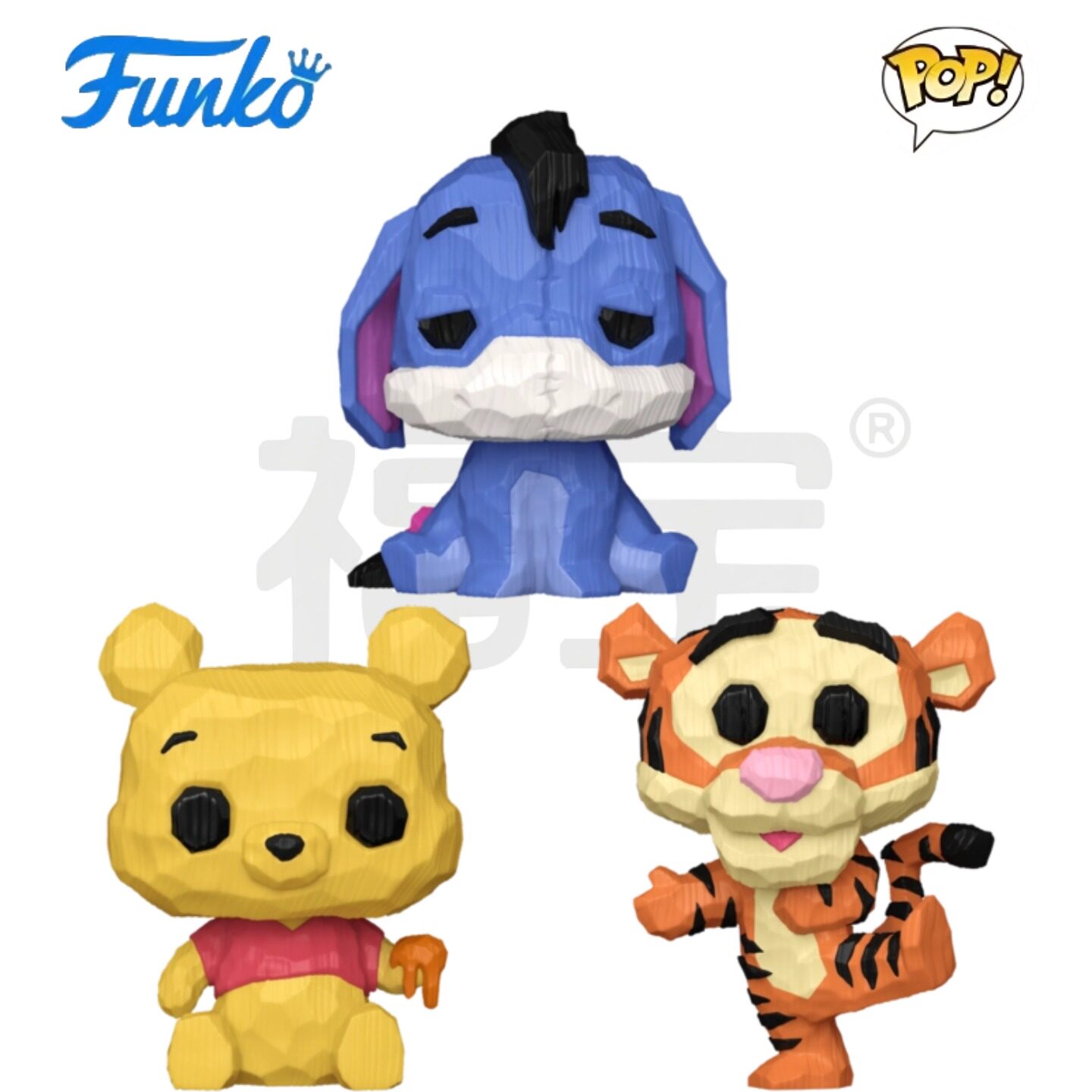 Funko POP小熊维尼Winnie the Pooh周边菱形屹耳跳跳虎公仔手办
