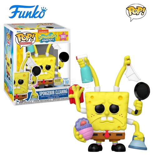 Funko POP海绵宝宝SpongeBob SquarePants周边大扫除手办摆件