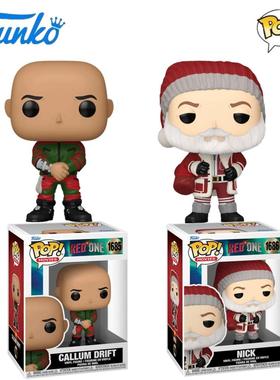 Funko POP Red One红色一号：冬日行动周边圣诞老人 卡勒姆人偶