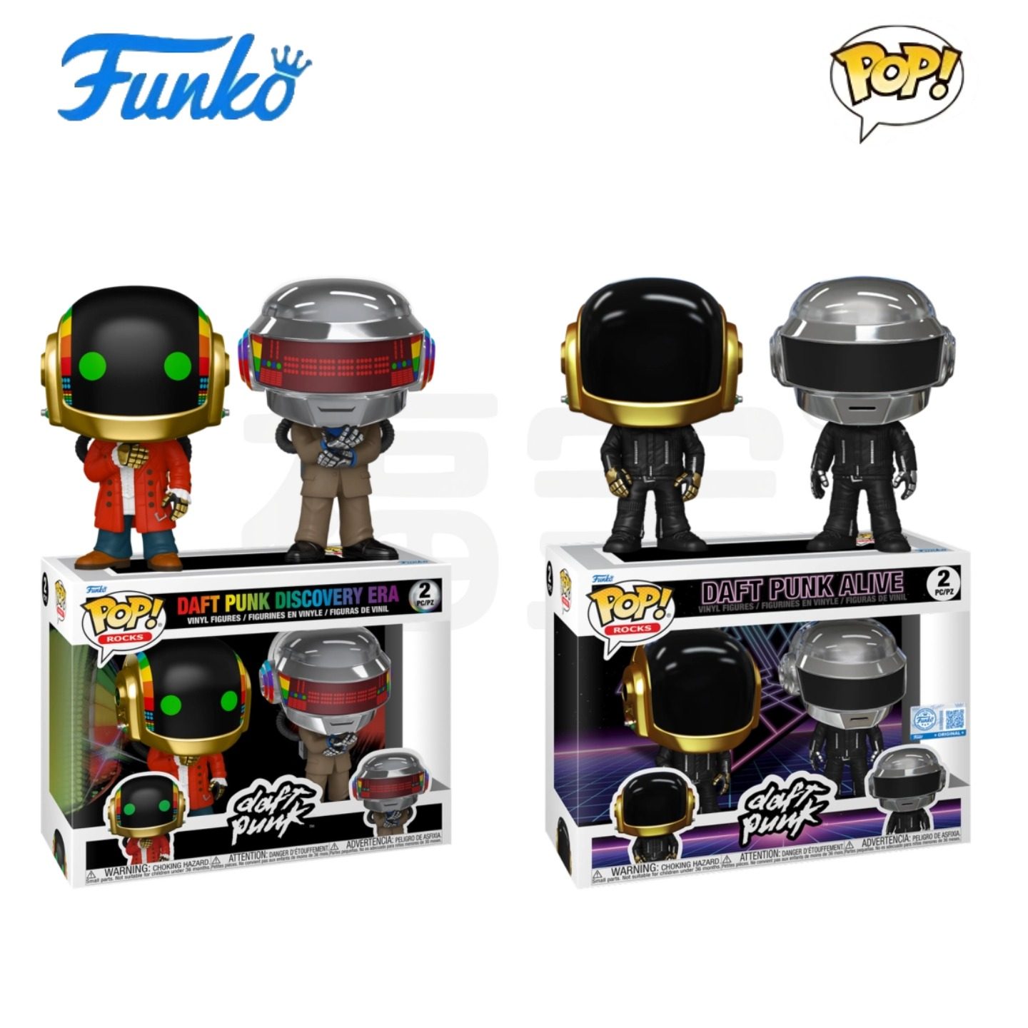 Funko POP蠢朋克乐队Daft Punk周边Discovery Era公仔手办人偶