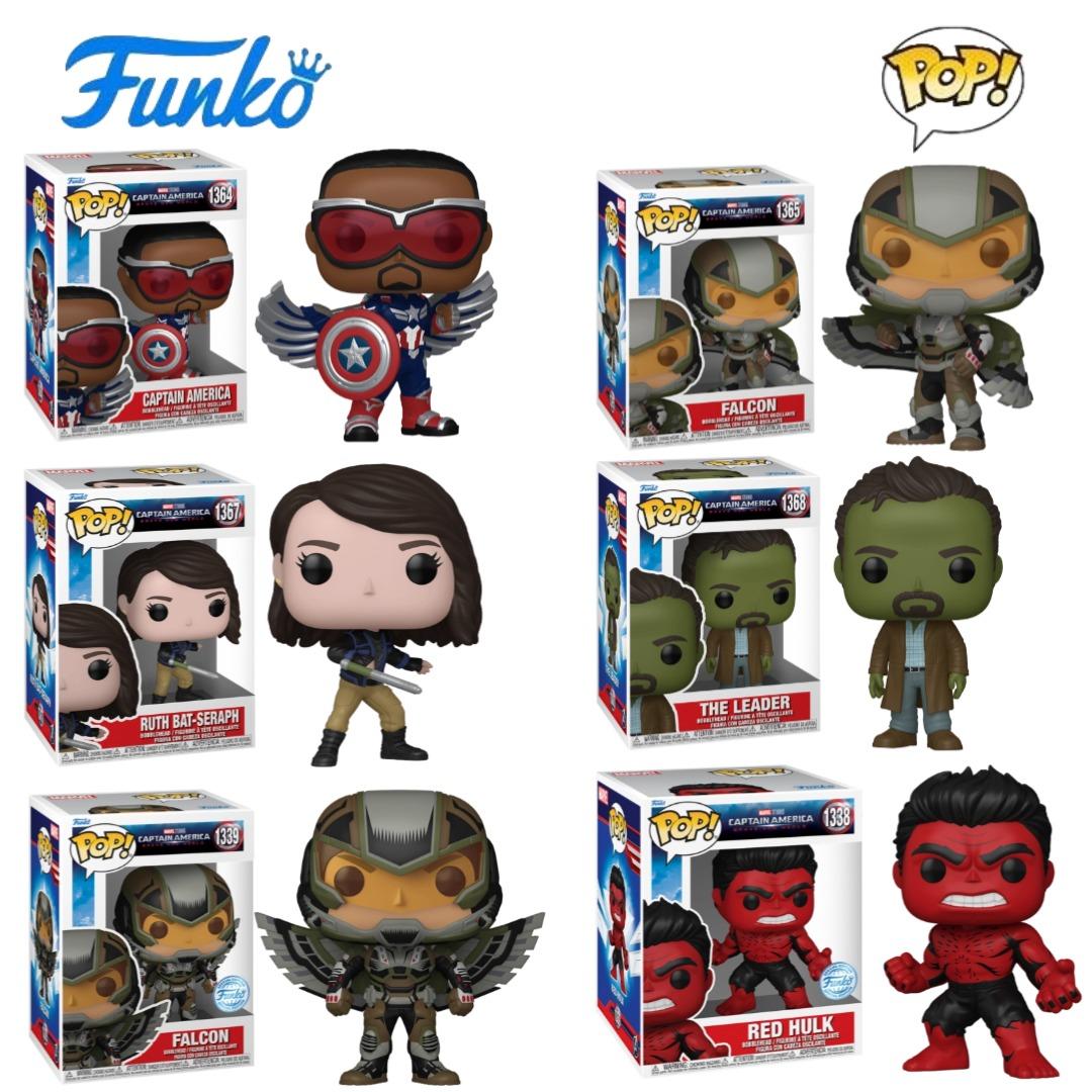 Funko POP美国队长4:勇敢新世界Captain America猎鹰红浩克手办