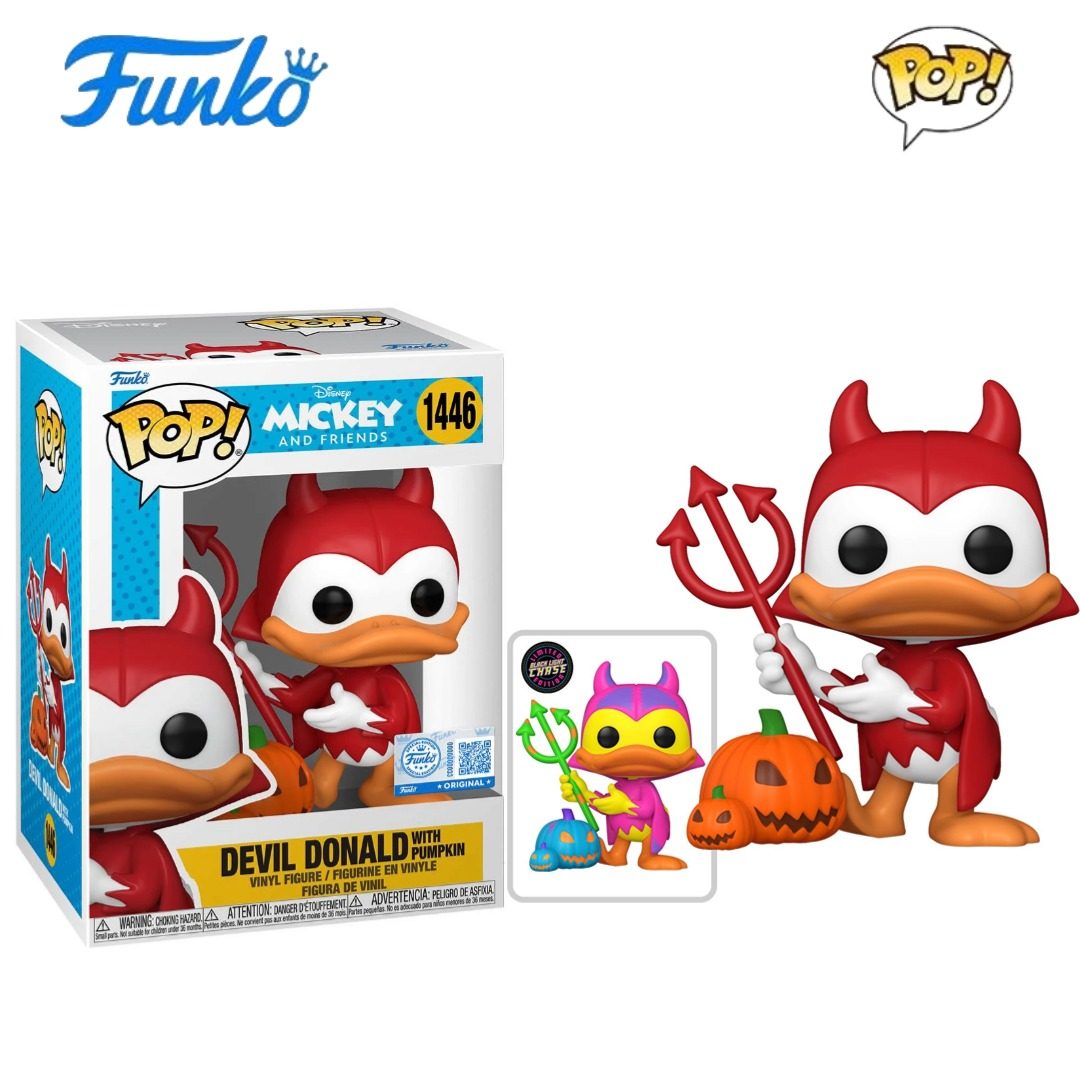 Funko POP米奇和朋友们周边魔鬼唐老鸭与南瓜公仔手办摆件礼物