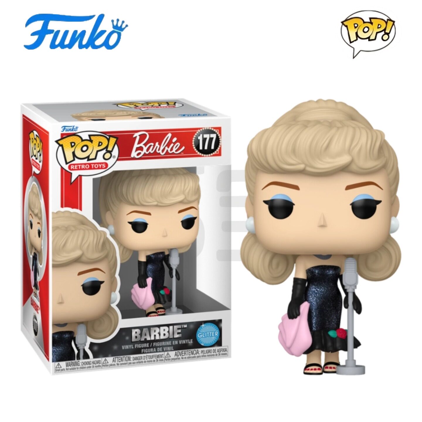 Funko POP Barbie芭比周边芭比独唱聚光灯闪耀公仔手办摆件