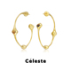 Céleste 豆豆同款 环绕铃铛大耳圈女小众设计高级感S925银针耳环
