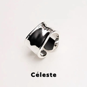 Céleste 不规则宽面开口戒指小众设计高级感个性 夸张百搭食指戒