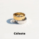 Céleste 金银色条纹戒指女小众设计轻奢高级感时尚 独特食指戒