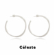 Céleste 董洁同款 素圈耳环女小众设计高级感气质百搭大圆圈耳饰