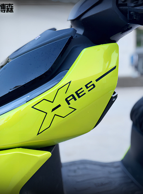 适用于极核AE4/AE5iPro/AE8电动车创意前档装饰拉花贴纸改装配件